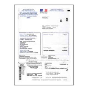 Traduction avis d imposition